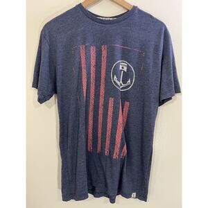 Iron & Resin Tee L Nautical Anchor Graphic Streetwear Beach Casual Preppy Resort